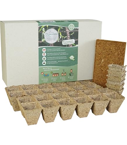 Loveplants 30 Pastiglie Di Cocco Per Semina Con Nutrienti - Terriccio Pressato Biodegradabile, Senza Torba, Made In Germany - 5