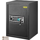 VEVOR Security Safe with Fingerprint 60L Anti-Theft Home Safe 350 x 470 x 300 mm Fingerprint Password Key WiFi Open Hotel Hom