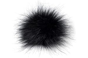 styleBREAKER pompón de Pelo Artificial para Gorros y Beanies, Piel sintética, pompón de Pelo de Invierno 04024161