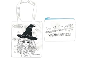 QUICKDRAW Harry Potter Tie-Dye Accessory Set for Kids with Tote Bag and Pencil Case