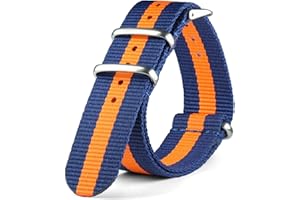 Neckarian Nato Strap 18 mm, 20 mm, 22 mm, 24 mm, Army G10, cinturino per orologio militare francese, in nylon, per uomini e donne