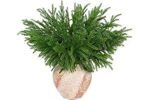 ANNMEONZ 30 Stück künstliche Weihnachtszweige im Naturlook, Artificial Needle Branches Faux Evergreen Sprigs for Xmas Garland Wreath DIY Holiday Accessories Christmas Crafts Home Decoration (30)