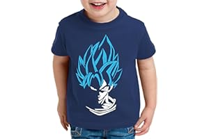 WhyKiki Super Son Camiseta para Niños T-Shirt Goku Dragon Master Ball Vegeta Turtle Roshi Db