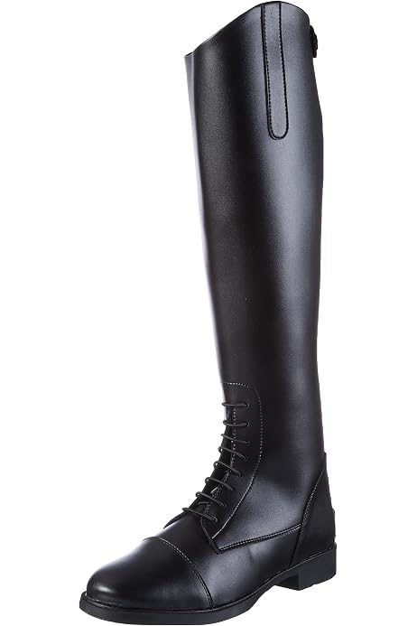 Bottes D'Équitation Femme HKM - Imperméables, Semelle Antidérapante Et Tige Haute Avec Fermeture Éclair