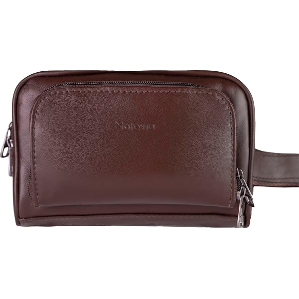 RUBAB MEN Beauty case da uomo in pelle vegana di alta qualità, borsa