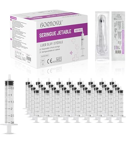 TOPBELIEF 12 Stuks Spuiten 5 ML Met Stompe Naald, Plastic Met Meting, Doseerspuit, Herbruikbare Kunststof Voor Laboratorium, Industrieel, Huisdier, DIY Ambachtelijke Navullijm