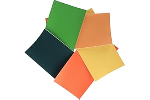 Surriba 5 Gelb Grün Lederpatches Selbstklebend, Kunstleder Flicken Reparaturset für Leder Ledersitz Motorrad Sofa Stühle DIY Lederband