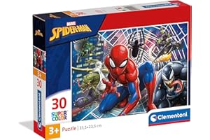 Clementoni - Puzzle infantil 30 piezas SpiderMan, Super héroes, puzzle a partir de 3 años (20250)