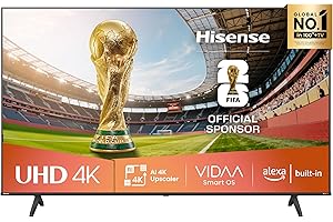 Hisense Smart TV 55" 4K Ultra HD 2025 55E63QT, Smart TV VIDAA U8, Dolby Vision, HDR 10, Game Mode Plus, Alexa Built-in, VIDAA Voice, Tuner DVB-T2/S2 HEVC 10, lativù 4K, 55'', 2025 LED