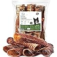 PAWLICIOUS 24-30 Pcs Pet Supplies 1Kg Beef Air Pipe Trachea for Dog 15cm 100% Natural Healthy Air Dried Dog Treat Chews Alternative Dental Sticks for Teeth Cleaner Strong Chewing Muscles 1 Kilo