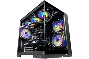 Golook PC Gaming Emerald - i7-14700KF / 32GB RAM DDR5 / 1TB NVME M.2 / RTX 4070 Super 12GB / B650 WIFI e Bluetooth/Raffreddamento Liquido 360mm Display LCD - Computer Fisso