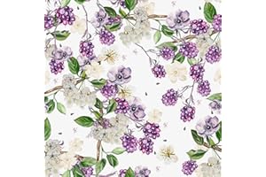 VaryPaper Tapeta kwiatowa, folia samoprzylepna do mebli, ścian, szafy, samoprzylepna, tapeta w kwiaty, fototapeta, vintage, papier do szafy, komoda z szufladami, folia samoprzylepna, do stołu, sypialni, 44,5 x 200 cm