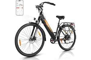 VIPDRIVE Bicicleta Electrica, 28" Bici Electrica con Batería de 48V15Ah Hasta 100km,3 Pas Level Bicicletas Electricas Adultos, Ebike con App, Adecuado Para Desplazamientos Urbanos, Ejercicio Ocasional