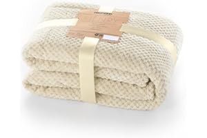 ‎DECOKING DecoKing 66034 Pikowany koc z mikrofibry 70x150 cm beżowy lekki przyjemny przytulny styl skandynawski kawowy Henry