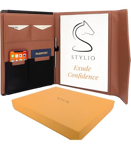 Mymazn Padfolio Portfolio Folder, Faux Leather | Ubuy - View #5