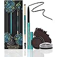 Parul Garg Beauty Signature Essential Kajal & Eyebrow Pack – 3-in-1 Long-Stay Kajal, Eyebrow Definer, Eye Brush & Shadow | Smudge-Proof & Blendable | No Smudging | Vegan & Clean Beauty | Classic Black