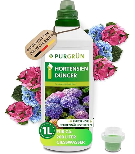 Purgrn Blauregen-Dnger 1 Liter  Spurennhrstoffe fr intensive Blten   Extra Kalium frdert die Widerstandskraft  Ergiebiges Konzentrat fr 200  Liter Giewasser  Premium-Flssigdnger : Amazon.de: Garten