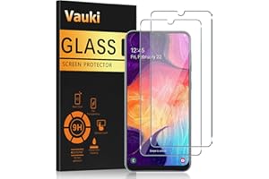 Vauki 2 sztuki szkła ochronnego do Samsung Galaxy A50/A30S/A50s, twardość 9H, przezroczysta folia ochronna do Samsunga A50, bez zarysowań 0,33 mm, ultra cienkie, odporne na zarysowania 6,4 cala, bez