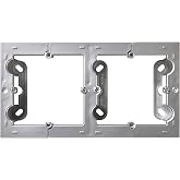 SIMON &ndash; DOUBLE SURFACE CASE, PLUG BASE, SIMON 10 SERIES, SUITABLE FOR INDOOR (IP20), EASY TO INSTALL, TWO ELEMENT, ALUMINIUM