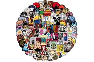 TACOMEXI Lot de 100 Autocollants en Vinyle - pour Bouteille d'eau, Ordinateur Portable, Skateboard, Notebook - Cadeau pour Adulte, Enfant, adolescent