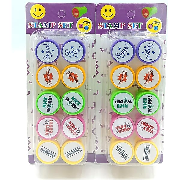 24 Pcs Train Stampers For Kids - Party Favors, Classroom Rewards & Crafts