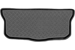 M MOTOS MOTOS Tapis de coffre en PE pour Citroen C1 II 2014-2021 Rendez votre voyage plus confortable grâce à ce tapis de voiture durable - Tapis de coffre de voiture tout temps, protection contre les salissu