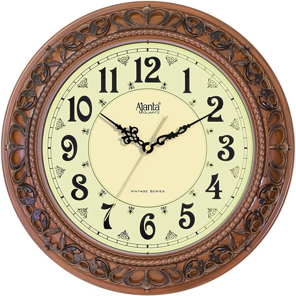 Buy Ajanta 14 Inches Vintage Real Silent Sweep Movement Designer