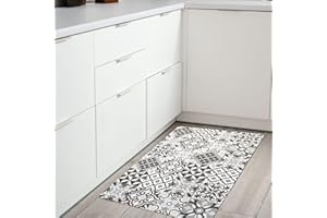 CREARREDA Tappeto Cucina Antiscivolo Lavabile Antimacchia, Passatoia Cucina Assorbente Made in Italy,Tappetino Rettangolare Multiuso in Gomma Porosa Ideale per le Scarpe Ingresso