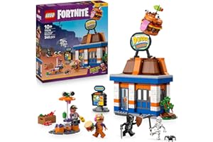 LEGO Fortnite Le Restaurant Durrr Burger - Jeu Créatif avec Minifigurines de Terreur des Plages, Boss Burger & Gouash - Cadeau Collector sur Le Thème des Jeux Vidéo - Garçon ou Fille dès 10 Ans 77076