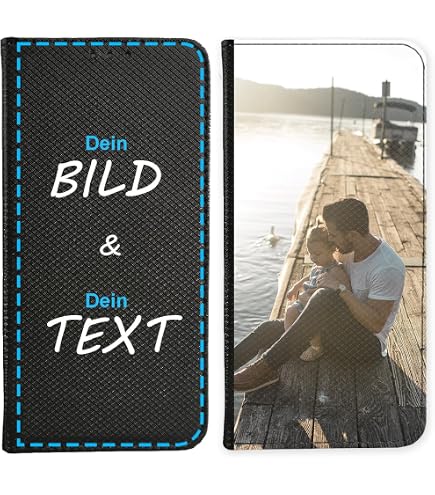 PhoneNatic Personalisierte Handyhülle Für Galaxy S20 – Mit Eigenem Foto, Kunstleder-Optik, TPU-Schutz