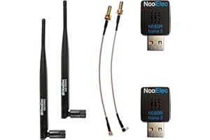NooElec Stratux 1090ES et UAT - Radios et antennes à Gain élevé. Pack bi-Bande NESDR Nano 2 ADS-B (978MHz & 1090MHz), Édition Starter, pour Stratux, Avare, Foreflight & FlightAware.