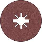 Bosch Accessories Fibre Sanding Discs Expert (for Metal, X-LOCK, R444, Diameter 125 mm, Grit Size 100, Bore Diameter: 22.23 mm)