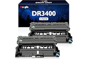 Meagiis DR-3400 DR3400 Drum Unit Compatible for Brother DR-3400 DR3400 Drum Unit for HL-L6250DN HL-L5000D HL-L5100DN HL-L5200DWT HL-L6200DW HL-L6200DWT HL-L6400DW HL-L6400DWT Printer (2 Pack)