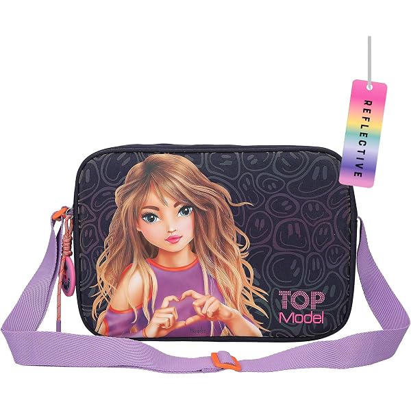 Porte-Monnaie TOPModel Viva Violet - Paillettes Et Chevaux - Fermeture Magnétique - Pour Filles