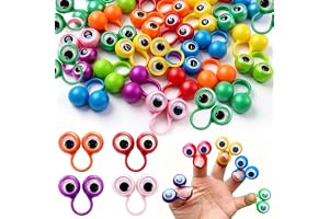 90 ögonfingerdockor färgglada handdockor set | Fingerdockor jul, perfekt för kreativa interaktiva aktiviteter, scenföreställningar, födelsedag och halloweenleksaker