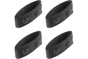 ASTER 4 Stück Belt Keeper Gürtelhalter mit Doppelter Gürtelschlaufe für Outdoor Sportgürtelfixierung Taktisches Sicherheitsgürtel Polizei Militärausrüstungszubehör Gürtelschlaufen