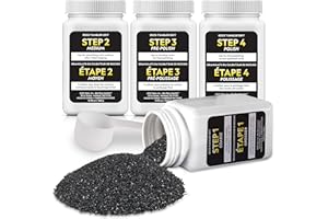 Blue Marble National Geographic Kit de Recharge pour Polisseuse à Roches – Médium de Polissage, Poli Jusqu’à 9 kg de Pierres, Compatible avec Toutes Les Polisseuses