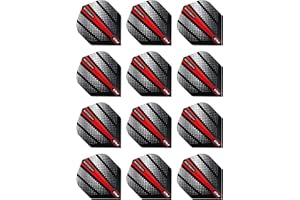 RED DRAGON Hardcore Radical Dart Flights - 4 Ensembles par Paquet (12 Vols de fléchettes au Total)