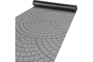 ANRO Alfombra de pasillo, cocina, pasillo, alfombra de terciopelo, antideslizante, lavable, para pasillo, dormitorio, salón, cocina, color gris, 50 x 240 cm