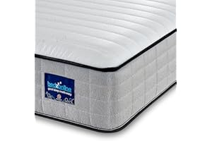 BEDZONLINE Air Feel Orthopedic Mattress - Memory Foam and Spring Mattress | Pefect Ergonomical Sleeping Position | 20cm Depth | 4ft Small Double