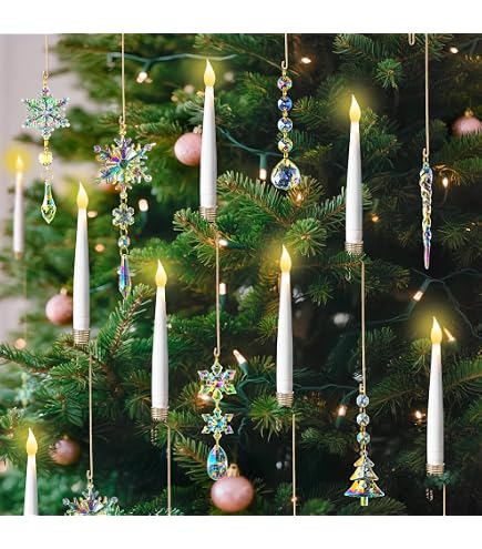 Set 6 Candele LED Senza Fiamma Con Due Telecomandi - Altezza 25,5 Cm, Effetto Cera Realistica, Timer 2/4/6/8 Ore, Alimentate A Batteria (AAA), Color Avorio - 5