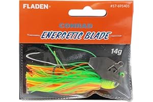 FLADEN Fishing - CONRAD 14g Energetic Bladed Chatterbait Lure - Vibrating Blade - Multiple Colour Options - Ideal for Predatory Fish