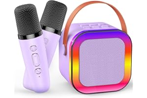 Gralal Karaoke Machine 2 Microphones, Girls Birthday Presents for Girls Toys Age 3-12 Microphone for Kids Toys for 3-12 Year Old Girls Gifts Birthday Gifts for Girls Easter Gifts for Kids