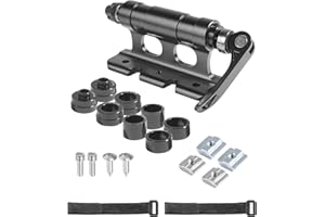 Flaconi Portabici da Automobile,Supporto Blocco Forcella Sgancio Rapido,Supporto Blocco per Forcella Anteriore Bicicletta,Adatto per la Maggior Parte Delle Auto,Camion,Biciclette, Rimorchi,SUV (Nero)