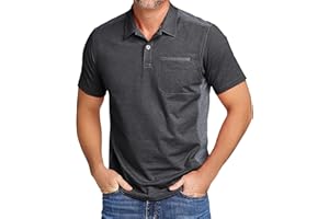 zitysport Polo Hombre Manga Corta Polo de Verano Camiseta Casual Deportiva Camisa Secado Rápido Transpirable Golf Tennis Tops