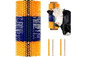 ‎DIDIBIRDI DiDiBirDi Vieh Kratzbürste 1 Pcs Pferde-Rückenkratzer lindert Juckreiz und Reinigt Massagebürsten-Set,Kratzbürste Für Nutztiere Halbrunde Kratzbürste für Rinder Schafe Pferde Schwein 2 Schrauben