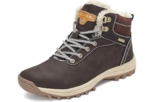 Mishansha Hombre Mujer Botas de Nieve Invierno Botines Senderismo Impermeables Deporte Trekking Zapatos