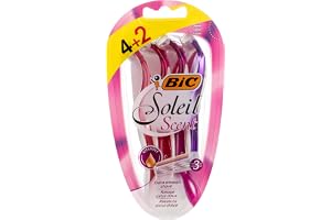 Bic Soleil Scent Lady Triple Blade Disposable Shaver Blister Of 4+2 Free