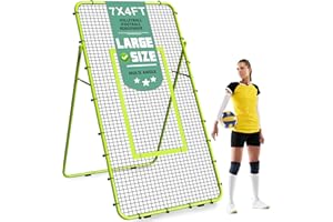 NANDAE Volleyball Rebounder Net, Adjustable & Portable Football Rebounder Net 7x4 FT, Football Training Equipment, Soccer Goal Kickback Target for Kids & Adult Play Teaching Practise,Nets for Garden Sport