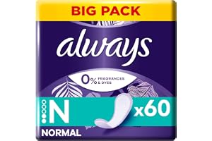 Always Dailies Normal Fresh & Protect trosskydd 60 st, som andas, är flexibla och bekväma samt har en absorberande kärna